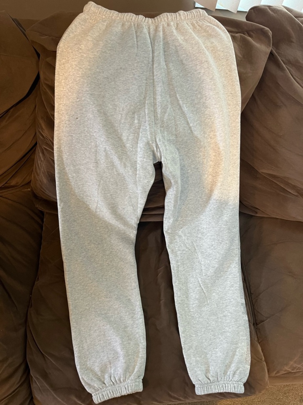 PINK Grey Sparkle Jogger Pants - Picture 6 of 7